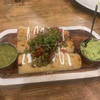 Adriana's Cocina - 3 chicken taquitos with nopales. Delicious! - Caterers Near Me - Temecula, California