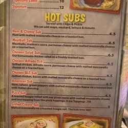 American Pie Pizzeria - Subs, calzones, wraps menu