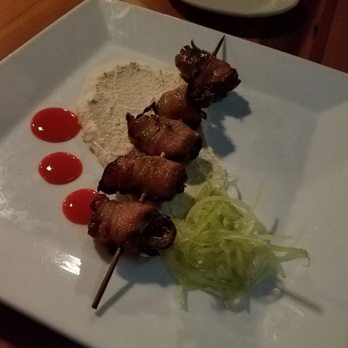 Lake Ave Restaurant & Bar - Bacon wrapped chorizo stuffed dates...delish! - New American Near Me - Duluth, Minnesota