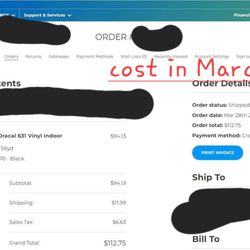Here is where the cost of this item started in March 2022.