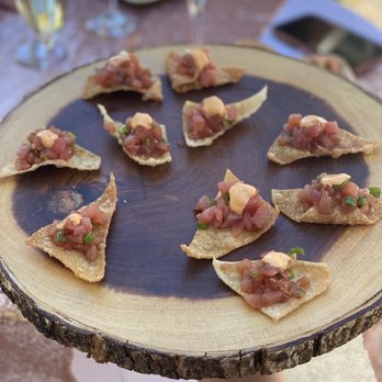 Flavor Chef Catering - Ahi Poke Chips - Caterers Near Me - Vista, California