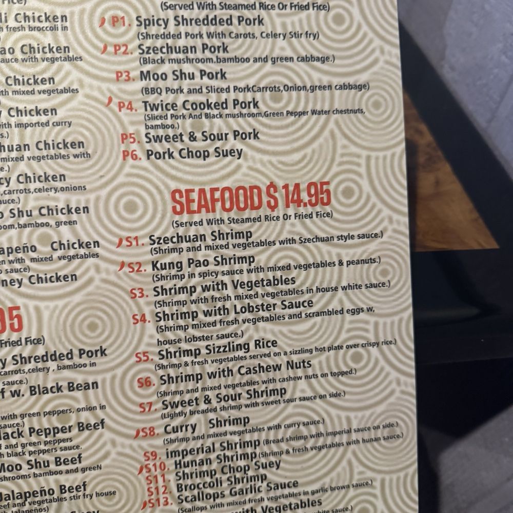 Menu March 2025 Menu March 2025