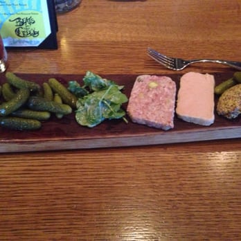 Coohills Restaurant - Pate (usually comes with bread - I just opted for a massive amount of cornichon instead) - French Near Me - Denver, Colorado Coohills Restaurant - Pate (usually comes with bread - I just opted for a massive amount of cornichon instead) - French Near Me - Denver, Colorado