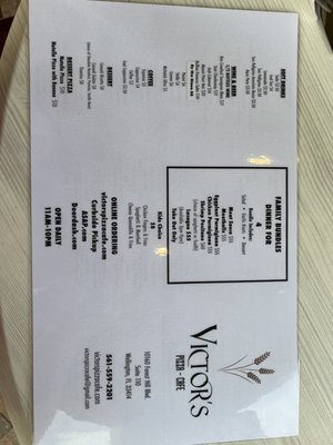 Menu photo 2 Victor’s Pizza Cafe Wellington, FL Menu photo 2 Victor’s Pizza Cafe Wellington, FL