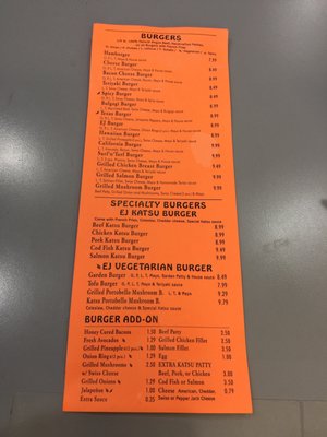 Menu photo 6 EJ Burger Snohomish, WA Menu photo 6 EJ Burger Snohomish, WA