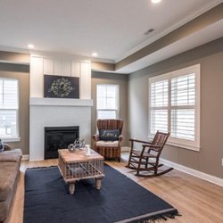 WindowDecor - Plantation Shutter with Hidden Tilt in a Model Home in Southern Indiana