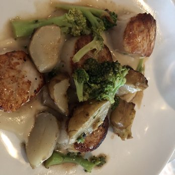 The Diving Horse - Scallops with sun chokes - Seafood Near Me - Avalon, New Jersey The Diving Horse - Scallops with sun chokes - Seafood Near Me - Avalon, New Jersey