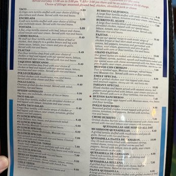 El Agave Mexican Restaurant - the menu - Mexican Near Me - Vinita, Oklahoma