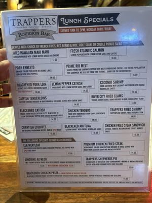 Menu photo 1 Trapper's Fishcamp & Grill Oklahoma City, OK