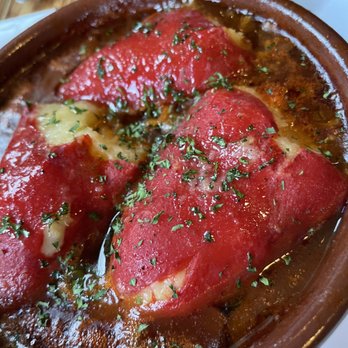 The Harvest Vine - Piquillo peppers stuffed with potato and cod. - Tapas Bars Near Me - Seattle, Washington The Harvest Vine - Piquillo peppers stuffed with potato and cod. - Tapas Bars Near Me - Seattle, Washington