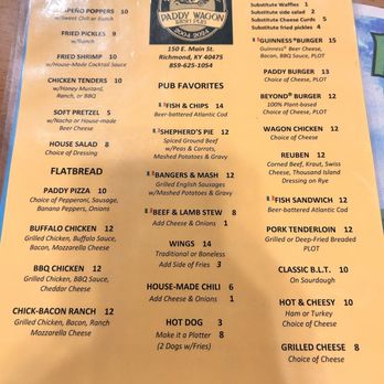 Paddy Wagon Irish Pub - Nightlife Near Me - Richmond, Kentucky
