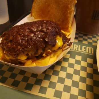 Harlem Shake - Close up of the burger - American Near Me - New York, New York Harlem Shake - Close up of the burger - American Near Me - New York, New York