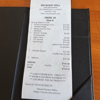 Broadway Grill - Fair price. - American Near Me - Burlingame, California Broadway Grill - Fair price. - American Near Me - Burlingame, California
