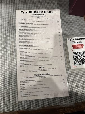 Menu photo 4 Ty's Burger House Oceanside, CA
