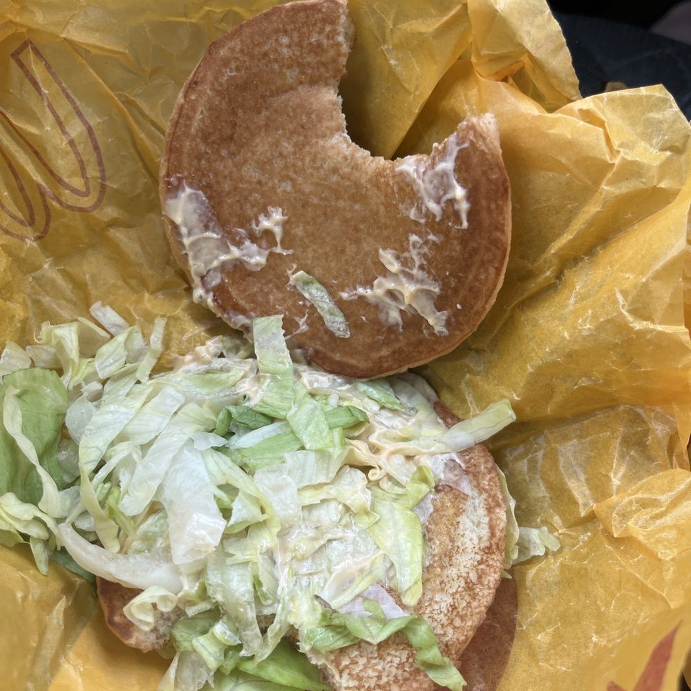 They completely forgot to put the chicken patty in.