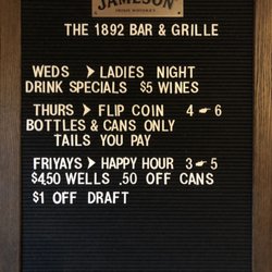 The 1892 Bar & Grille