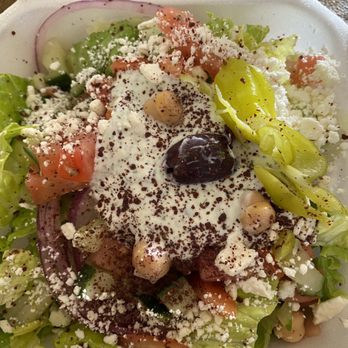 Gyro Flame - Side salad - Vegetarian Near Me - Auburn, Washington