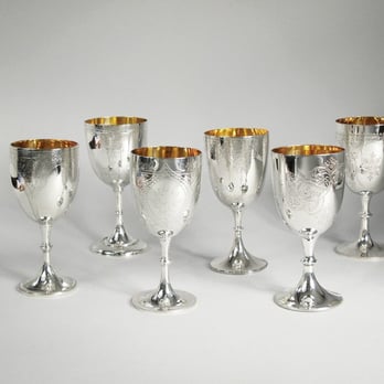 Nelson & Nelson Antiques - Sterling Silver Goblets - Antiques Near Me - New York, New York Nelson & Nelson Antiques - Sterling Silver Goblets - Antiques Near Me - New York, New York