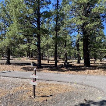 Bonito Campground - Site #34 (restrooms are located to the right) - Campgrounds Near Me - Flagstaff, Arizona