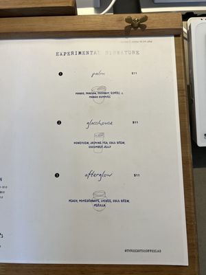 Menu photo 1 Three Dots Coffee Lab Toronto, ON Menu photo 1 Three Dots Coffee Lab Toronto, ON