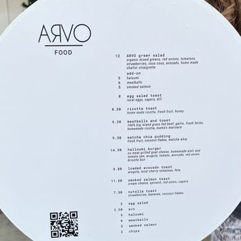 Arvo Café - Menu - Cafes Near Me - Honolulu, Hawaii Arvo Café - Menu - Cafes Near Me - Honolulu, Hawaii