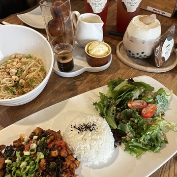 Hide Out Cafe - Basil Sauteed Chicken w/Rice Dry Noodle - Coffee & Tea Near Me - Rowland Heights, California Hide Out Cafe - Basil Sauteed Chicken w/Rice Dry Noodle - Coffee & Tea Near Me - Rowland Heights, California