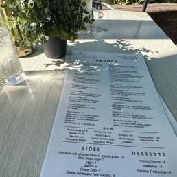 Outside seating while the Saturday marker is going on!
