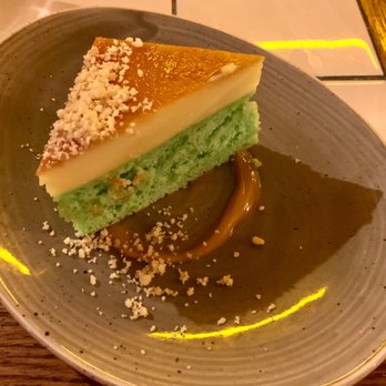 Mother Tongue - Buko pandan custard cake - Cocktail Bars Near Me - Toronto, Ontario Mother Tongue - Buko pandan custard cake - Cocktail Bars Near Me - Toronto, Ontario