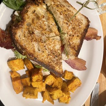 Sleepy Bee Cafe - Blue Ash - Bee keeper sandwich with roasted sweet potatoes - Breakfast & Brunch Near Me - Blue Ash, Ohio Sleepy Bee Cafe - Blue Ash - Bee keeper sandwich with roasted sweet potatoes - Breakfast & Brunch Near Me - Blue Ash, Ohio