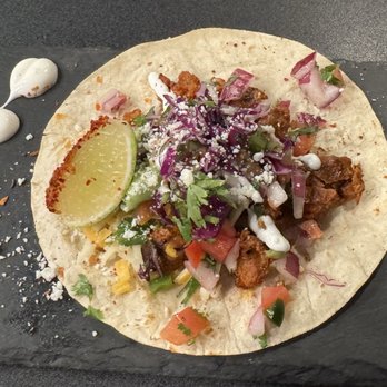 Lujos Cocina Mexicana - Al pastor taco with heat. - Mexican Near Me - Gilbert, Arizona Lujos Cocina Mexicana - Al pastor taco with heat. - Mexican Near Me - Gilbert, Arizona