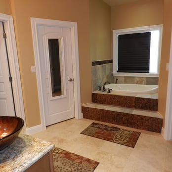 Central Texas Remodeling & Flooring - Copper plated tiles with slate around it. Travertine floor wtih matching sinks. - Flooring Near Me - Austin, Texas Central Texas Remodeling & Flooring - Copper plated tiles with slate around it. Travertine floor wtih matching sinks. - Flooring Near Me - Austin, Texas