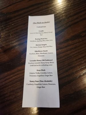 Menu photo 1 The Pitch on Butler Pittsburgh, PA