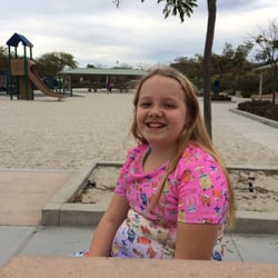 Nobel Recreation Center Playground - Happy girl!