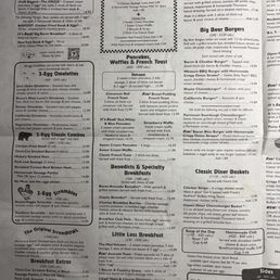 Menu as of November 2025