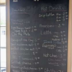Engine House Cafe - Menu