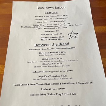 Small Town Saloon - Menu - Bars Near Me - Elizabeth, Illinois Small Town Saloon - Menu - Bars Near Me - Elizabeth, Illinois