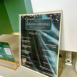 Price List for Grand Opening Price List for Grand Opening