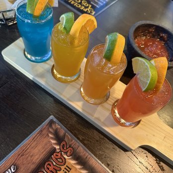 Los Charros - Margarita flight - Mexican Near Me - Quincy, Illinois