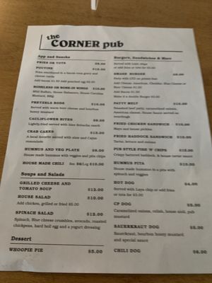 Menu photo 2 The Corner Pub Kittery, ME