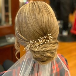 Valentini Hair Design - Wedding Hair by our stylist Emma  Valentini Hair Design 259 Woolwich Street Guelph, Ontario (519) 837-2212
