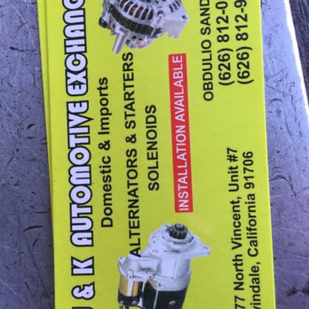 J & K Automotive Exchange - Auto Parts & Supplies Near Me - Baldwin Park, California J & K Automotive Exchange - Auto Parts & Supplies Near Me - Baldwin Park, California