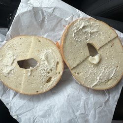 Dunkin' - Everything bagel with EXTRA butter
