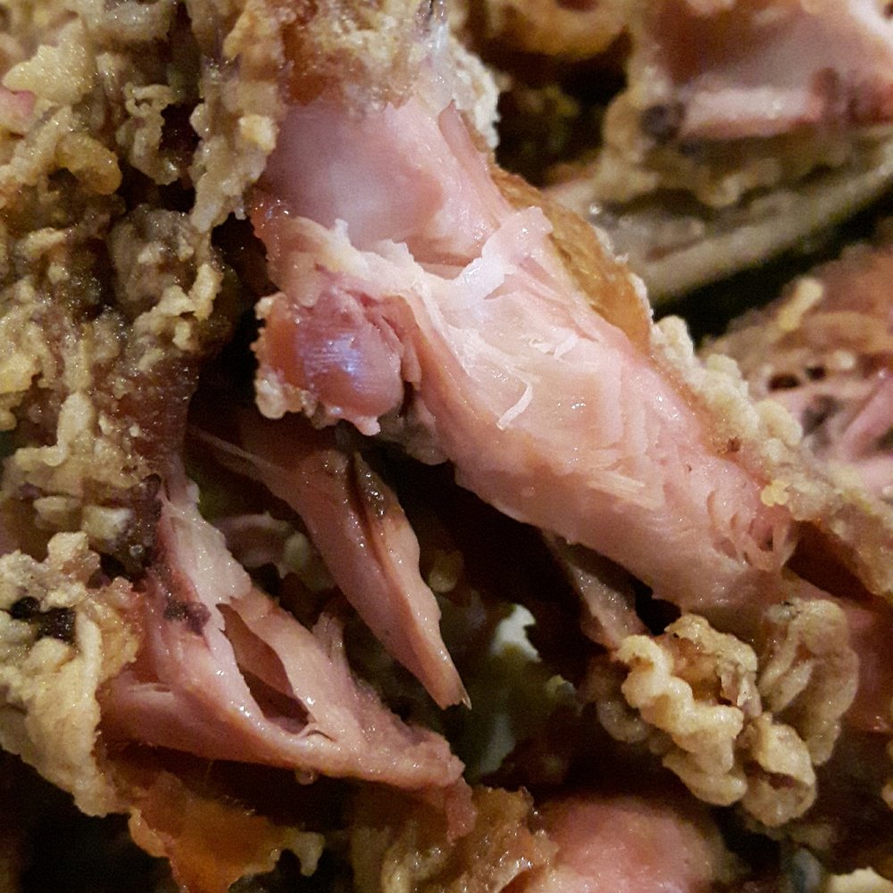 a close up of a plate of food