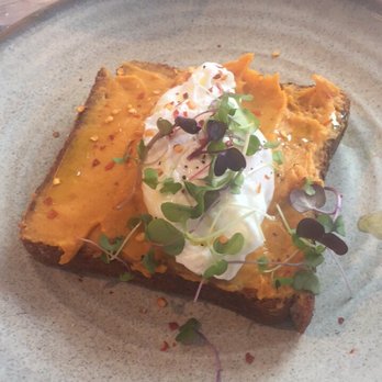 Bluestone Lane Hoboken Café - Sweet potato toast - Coffee & Tea Near Me - Hoboken, New Jersey