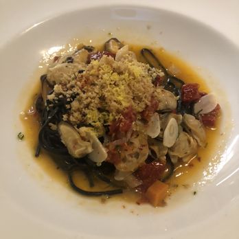 Allora - Squid ink pasta with smoked clams - Wine Bars Near Me - Sacramento, California Allora - Squid ink pasta with smoked clams - Wine Bars Near Me - Sacramento, California