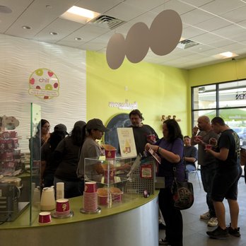 Menchie's Frozen Yogurt - a group of people standing in line - Ice Cream & Frozen Yogurt Near Me - New Caney, Texas Menchie's Frozen Yogurt - a group of people standing in line - Ice Cream & Frozen Yogurt Near Me - New Caney, Texas