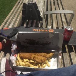 Wick Fisheries - Wicks fish and chips fetched on a boosted board!