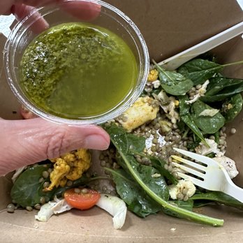 Side Street Kitchen - Oily and more oil chilled lentil salad. They added pesto oil and not salsa verde.. so it's gross.. dripping in oil. Yuck! - Sandwiches Near Me - Point Reyes Station, California Side Street Kitchen - Oily and more oil chilled lentil salad. They added pesto oil and not salsa verde.. so it's gross.. dripping in oil. Yuck! - Sandwiches Near Me - Point Reyes Station, California