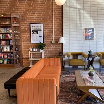 Stacks Book Club - Broadway - Interior seating near entrance - Coffee & Tea Near Me - Tucson, Arizona Stacks Book Club - Broadway - Interior seating near entrance - Coffee & Tea Near Me - Tucson, Arizona