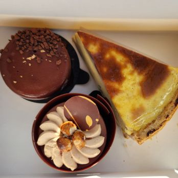 Moulin - Parisienne Flan, Hazelnut Chocolate Mousse, and Orange Chocolate - Bakeries Near Me - Newport Beach, California